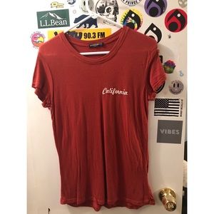 Brandy Melville red California T-shirt